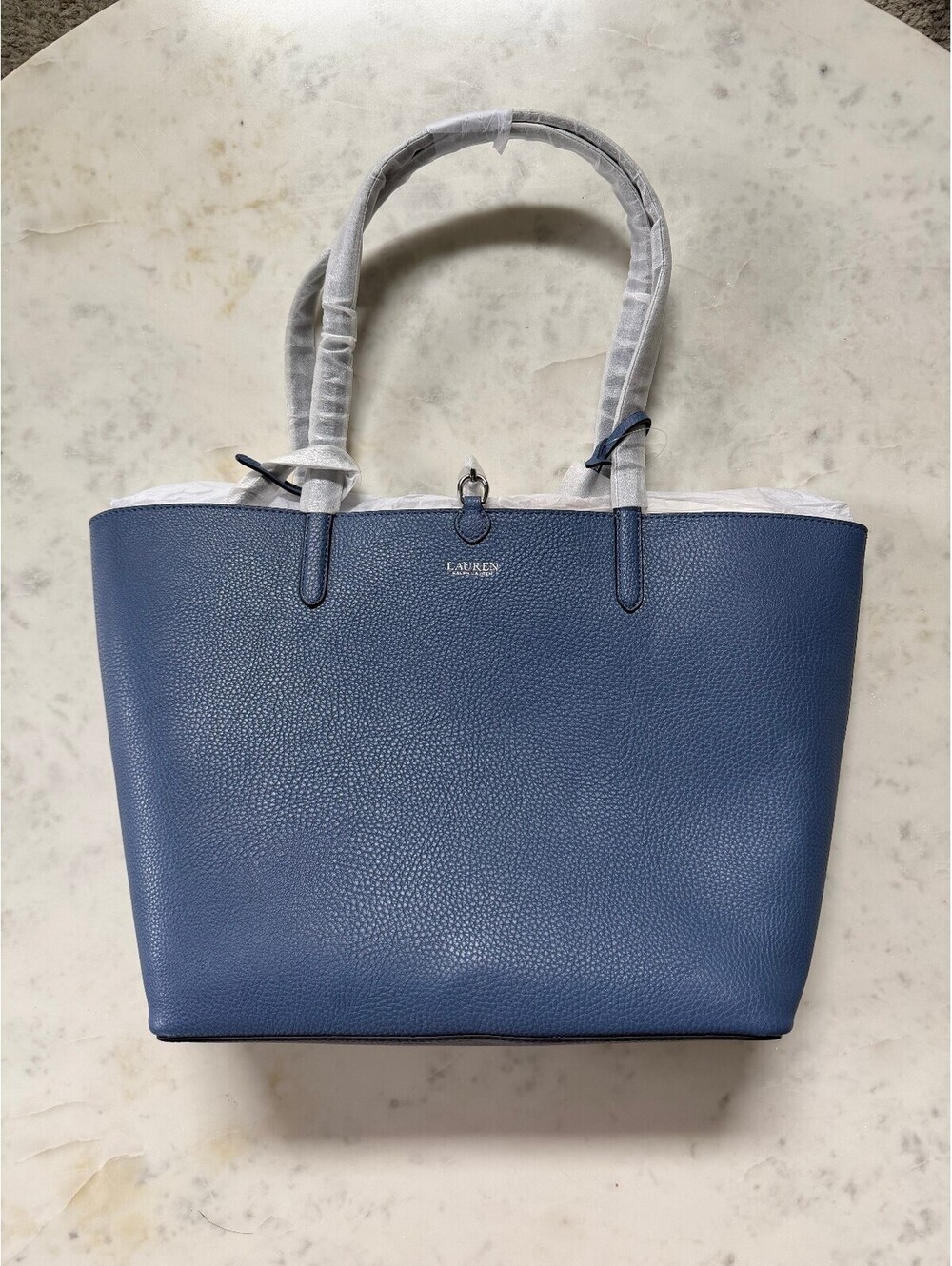 NEW! Lauren by Ralph Lauren Summer Blue Reversible Tote